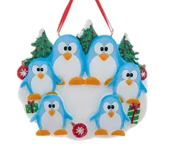 Penguin Family of 6 Ornament