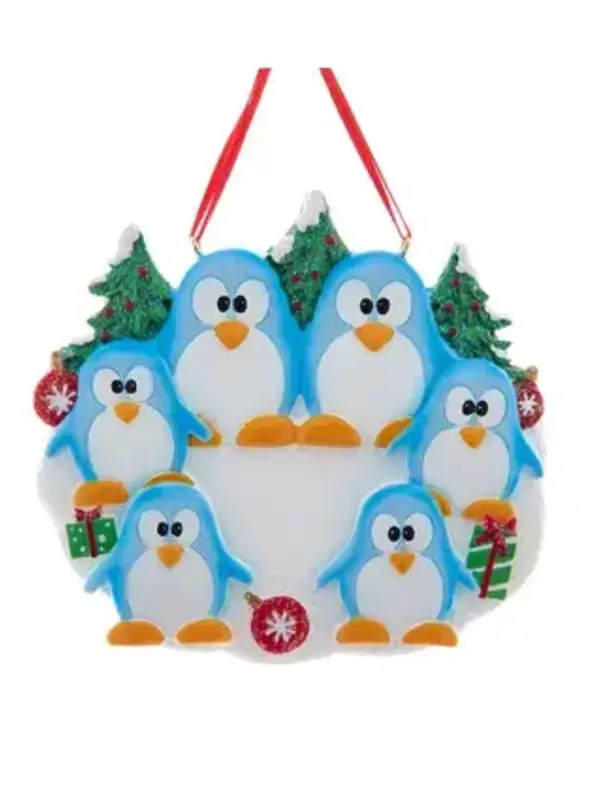 Penguin Family of 6 Ornament