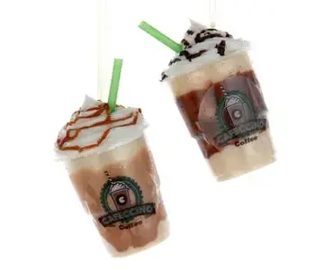 Frozen Coffee Drink Christmas Ornament