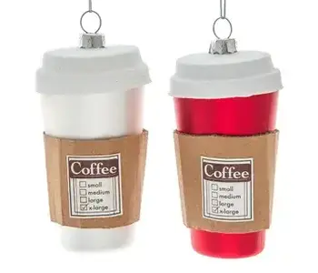 To-Go Coffee Cup Christmas Ornaments