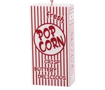 Vintage Popcorn Box Christmas Ornament