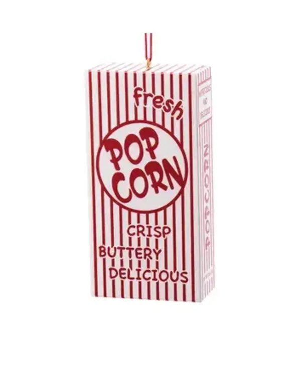 Vintage Popcorn Box Christmas Ornament
