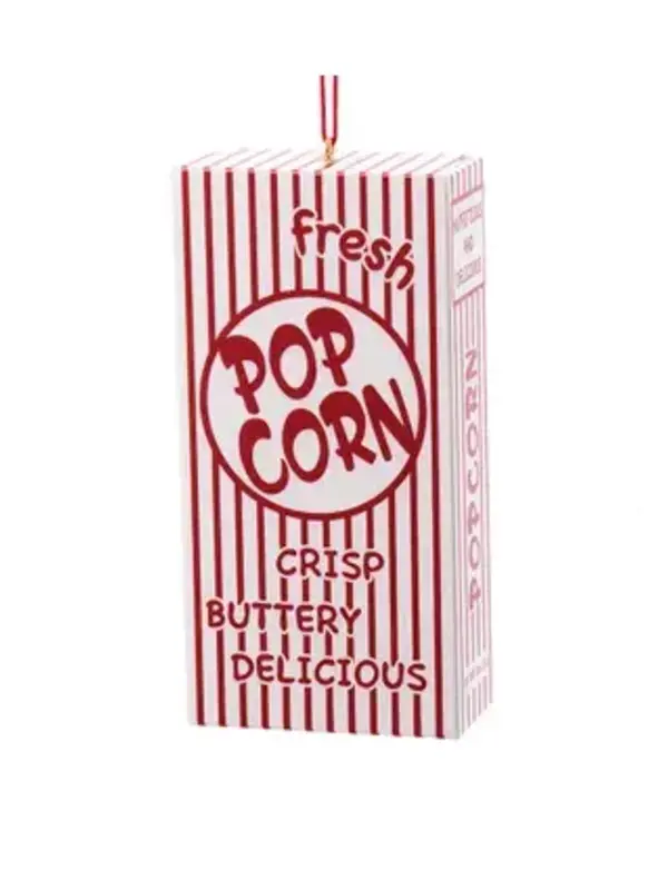Vintage Popcorn Box Christmas Ornament