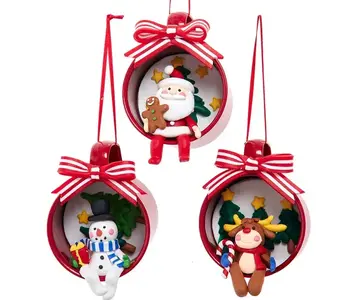 Hanging Christmas Scene Ornaments