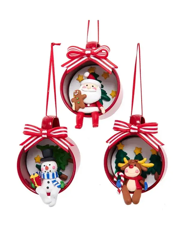 Hanging Christmas Scene Ornaments
