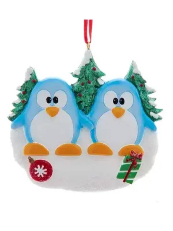 Penguin Family of 2 Ornament