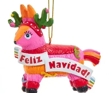 Feliz Navidad Piñata Ornament
