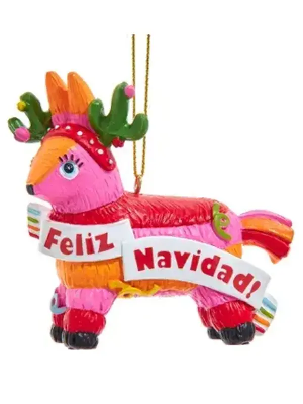Feliz Navidad Piñata Ornament