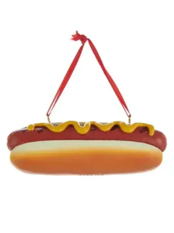 Hot Dog Christmas Ornament