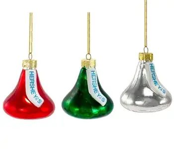 Hershey's™ Kiss Glass Ornaments, 3-Piece Box Set