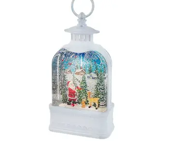 Santa White Water Lantern