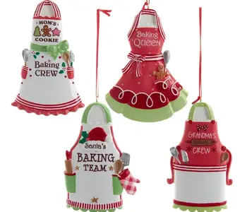 Festive Baking Apron Ornaments