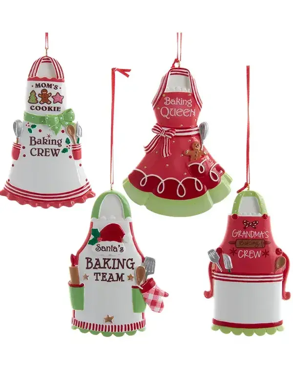 Festive Baking Apron Ornaments