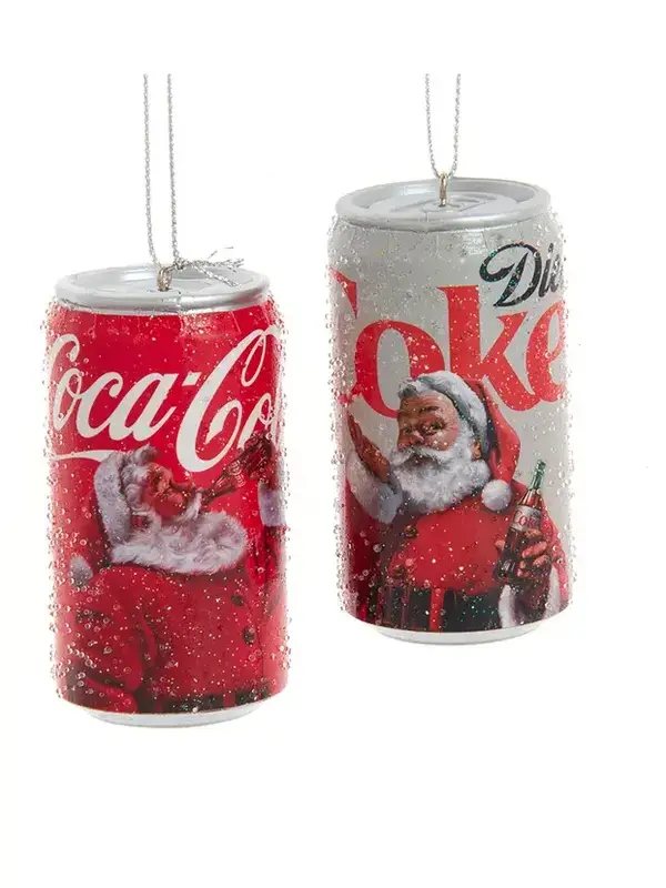 Coca-Cola Santa Can Ornaments