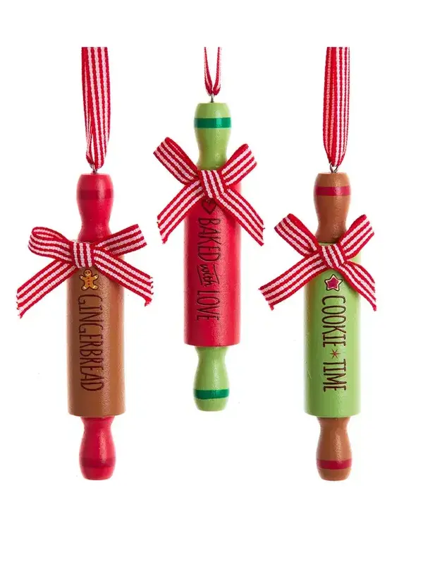 Festive Rolling Pin Ornaments