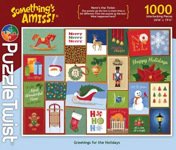 Puzzle Twist - Greetings for the Holidays (1000 piece)
