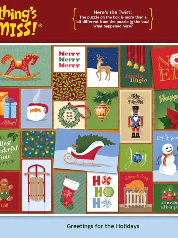 Puzzle Twist - Greetings for the Holidays (1000 piece)