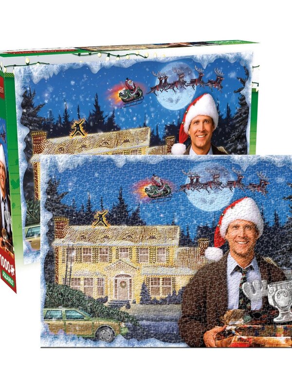 Christmas Vacation 1000 Piece Glitter Snow Jigsaw