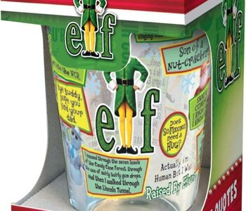 Elf The Movie Classic Quotes Drinking Glass (16oz)