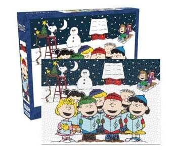 Peanuts Singing Hymns 1000 Piece Glitter Snow Jigsaw Puzzle