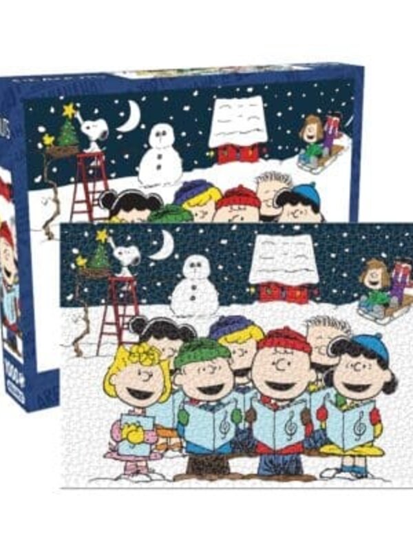 Peanuts Singing Hymns 1000 Piece Glitter Snow Jigsaw Puzzle