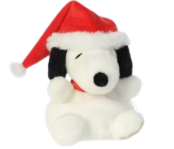 5" SANTA SNOOPY PALM PALS
