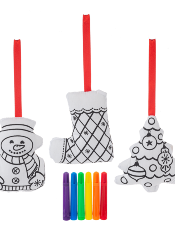 Mini Coloring Kit - Holiday Ornaments