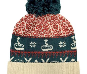 Grand Recycled Beanie - Nordic Chairlift/ Beige