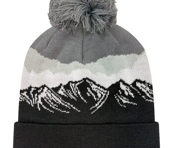 Grand Recycled Beanie - Misty Peaks/ Black
