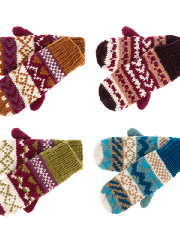 Wool Knit Mitten Pairs