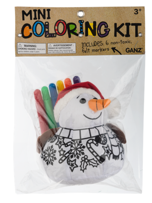 Mini Coloring Kit - Snowman