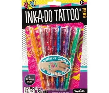 YAY! Ink-A-Do Tattoo Pens with Stencils