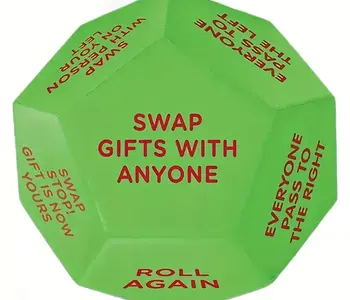 Santa Swap Gift Exchange Oversized Dice