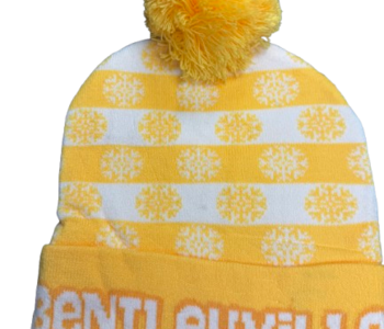 SNOWFLAKE STRIPE KNIT HAT