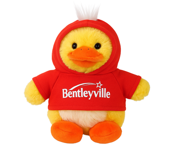8" Chubby Duck, Yellow w/Hoodie