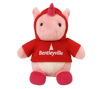 8" Chubby Unicorn w/Hoodie