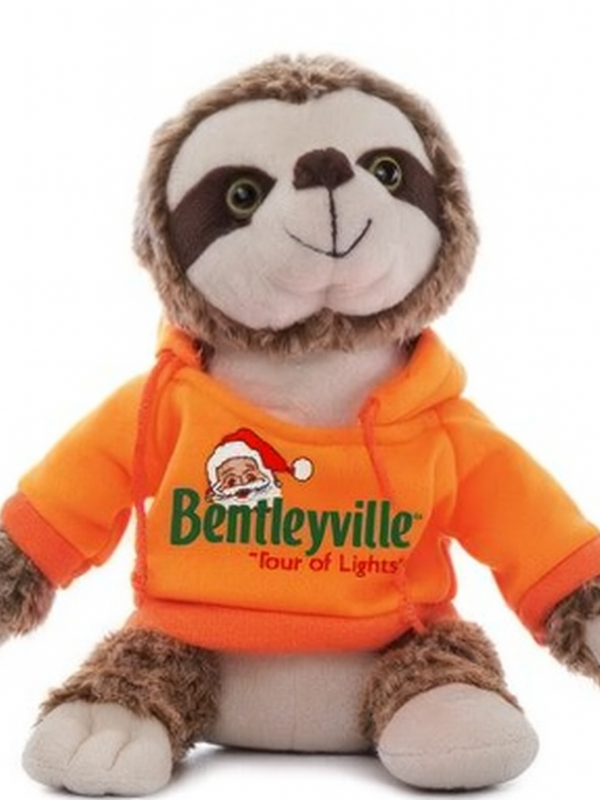 Sloth w/Flannel Hoodie