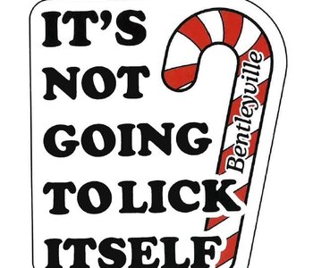 LICK ITSELF STICKER