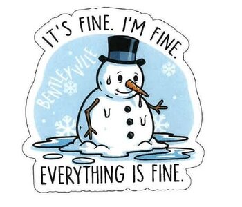 EVERYTHING IS FINE STICKER