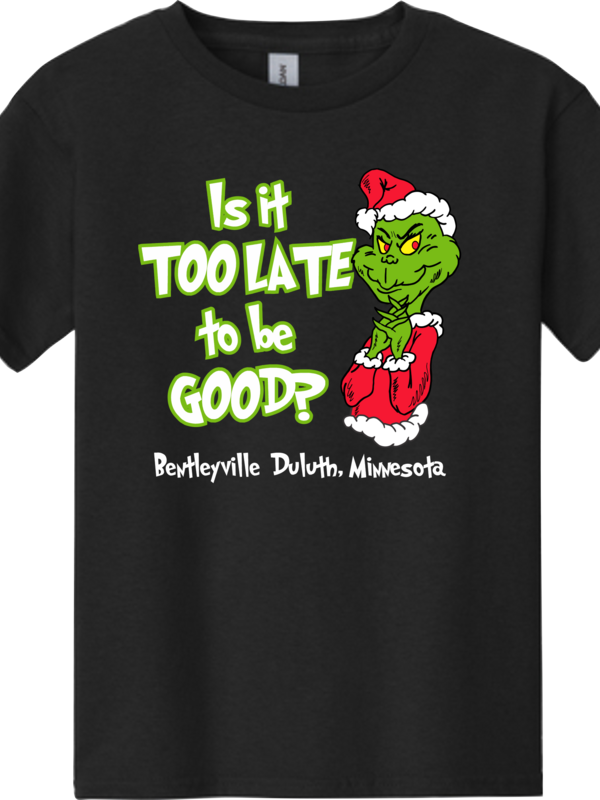 GRINCH IS IT TO LATE?