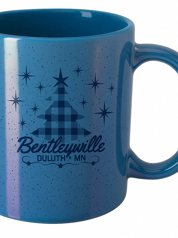 SPECKLED PLAID TREE MUG