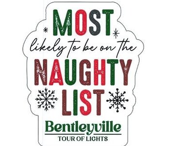 Naughty List Sticker