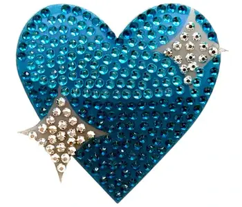 BLUE SPARKLING HEART