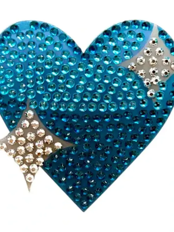 BLUE SPARKLING HEART