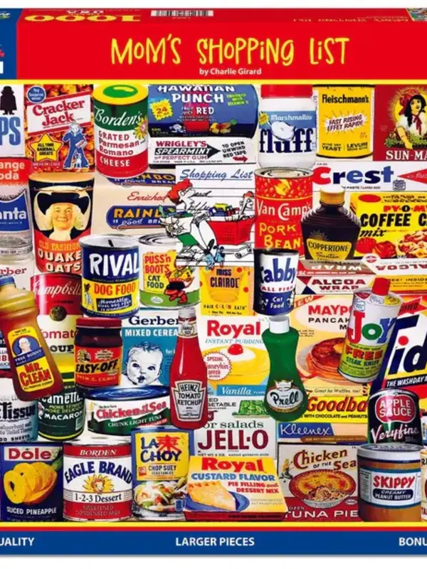 Mom's Shopping List - 1000 Piece Jigsaw Puzzle