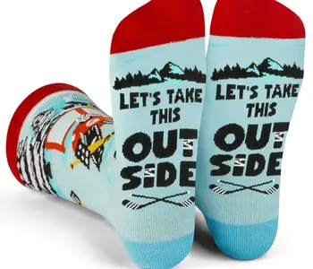 Let's Take This Outside Hockey Socks