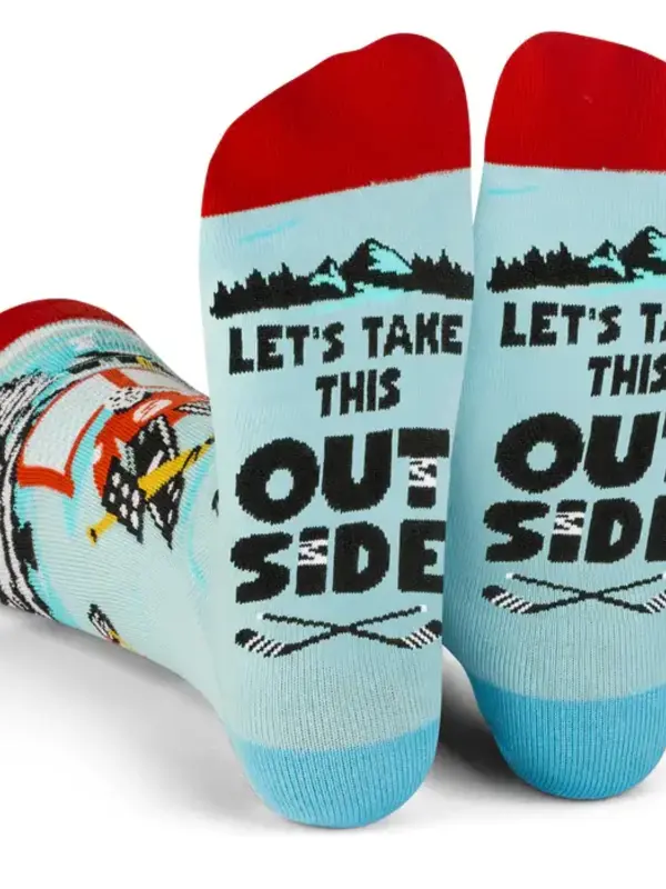 Let's Take This Outside Hockey Socks