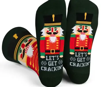 Let's Get Crackin' Nutcracker Christmas Socks