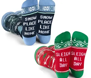 Christmas Sweater Knee High Socks (2 Pack)
