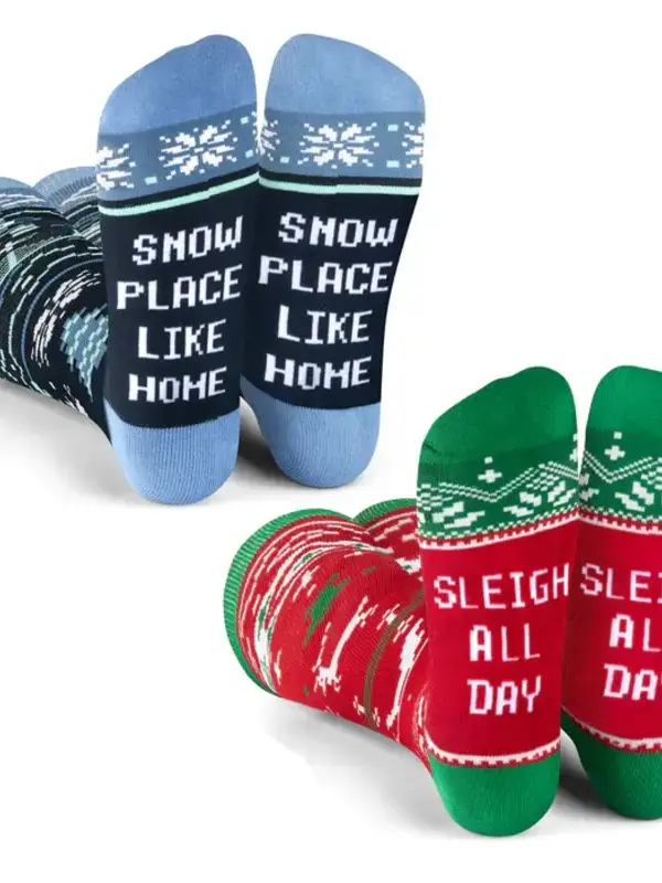 Christmas Sweater Knee High Socks (2 Pack)